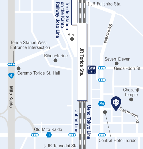 Map of Toride Operation